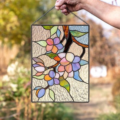 Acryl Glas-in-lood Wanddecoratie met Zonlicht Effect – Kleurrijke Raam Sun Catcher voor Venster Decoratie | Sulvida