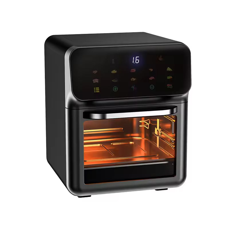 Friteuse à air chaud 10L avec 18 menus et circulation d’air à 360° — Cuisine saine sans huile pour toute la famille | Sulvida