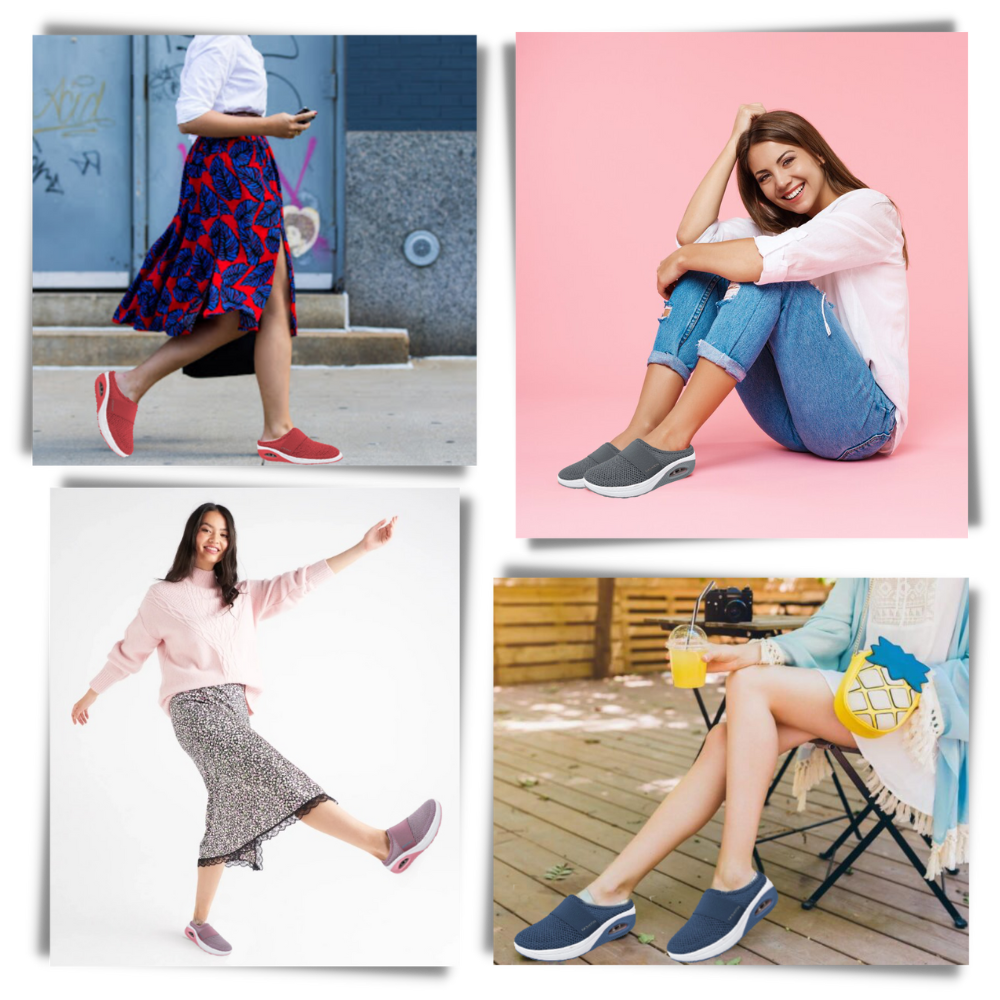 Orthopedische slippers met luchtkussen voor gevoelige voeten dames ademend diabetes-vriendelijk zwart | Sulvida