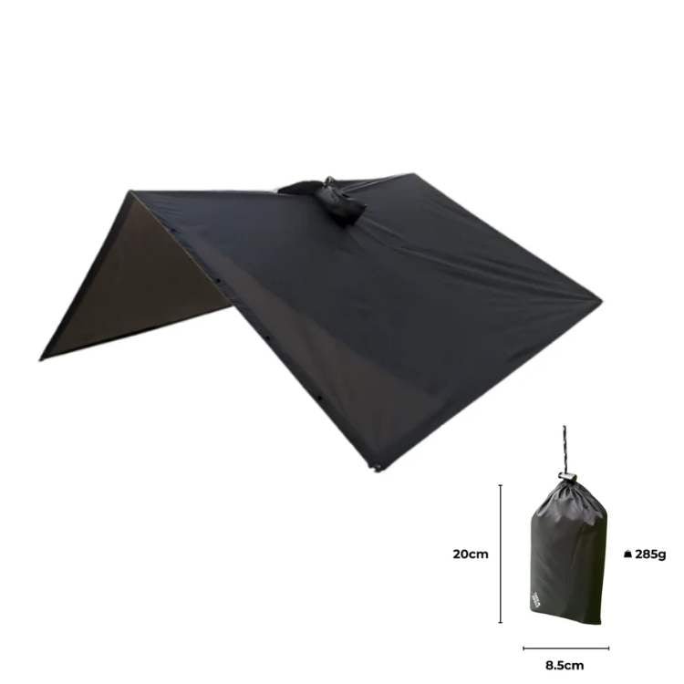 Waterafstotende Poncho Zwart Oranje Legergroen Unisex Compact Opvouwbaar Outdoor Wandelponcho Regenbescherming | Sulvida
