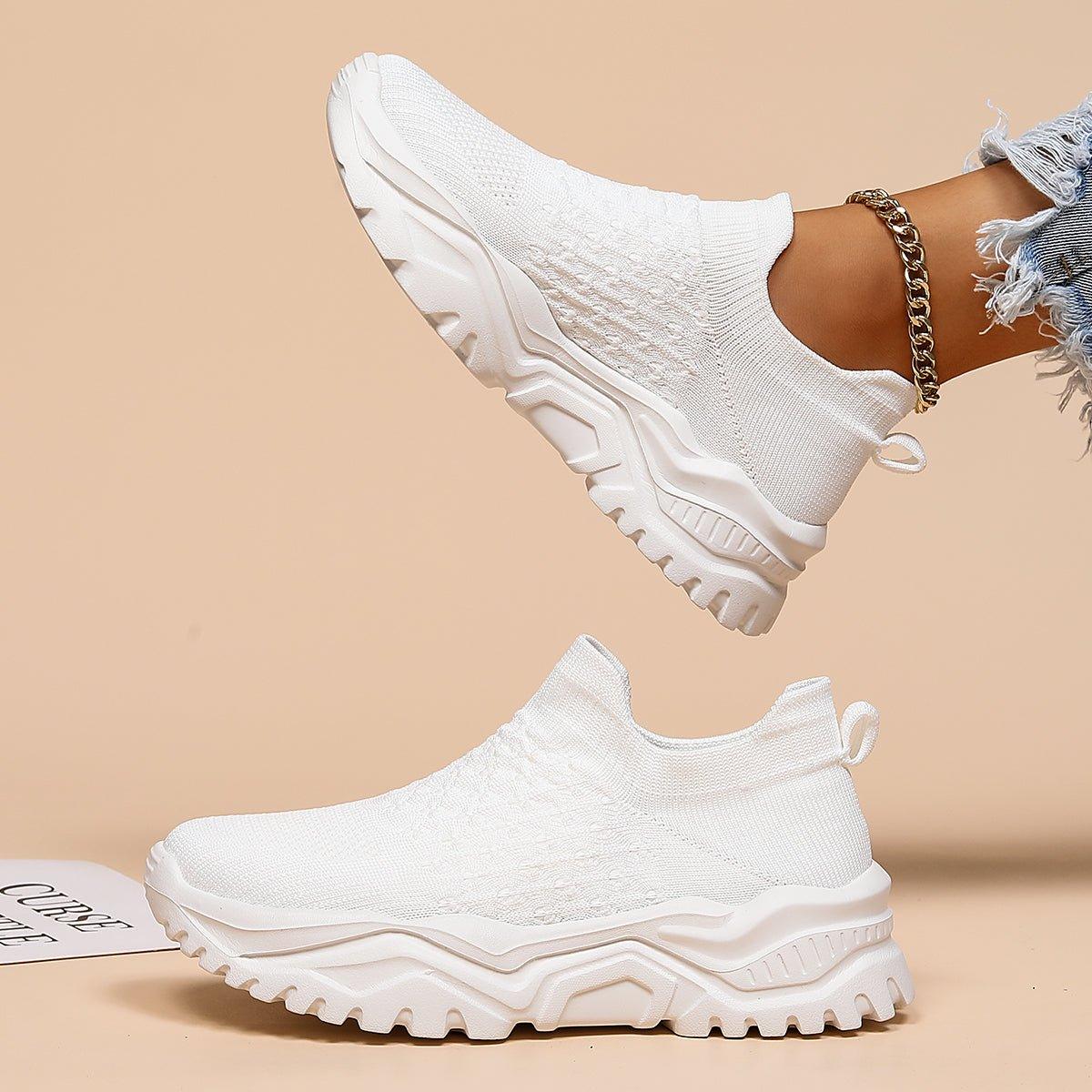 Ergonomische Instapschoenen Wit Unisex – Loopcomfort Orthopedisch Schuim Dagelijks Draaggemak Antislip Zool | Sulvida