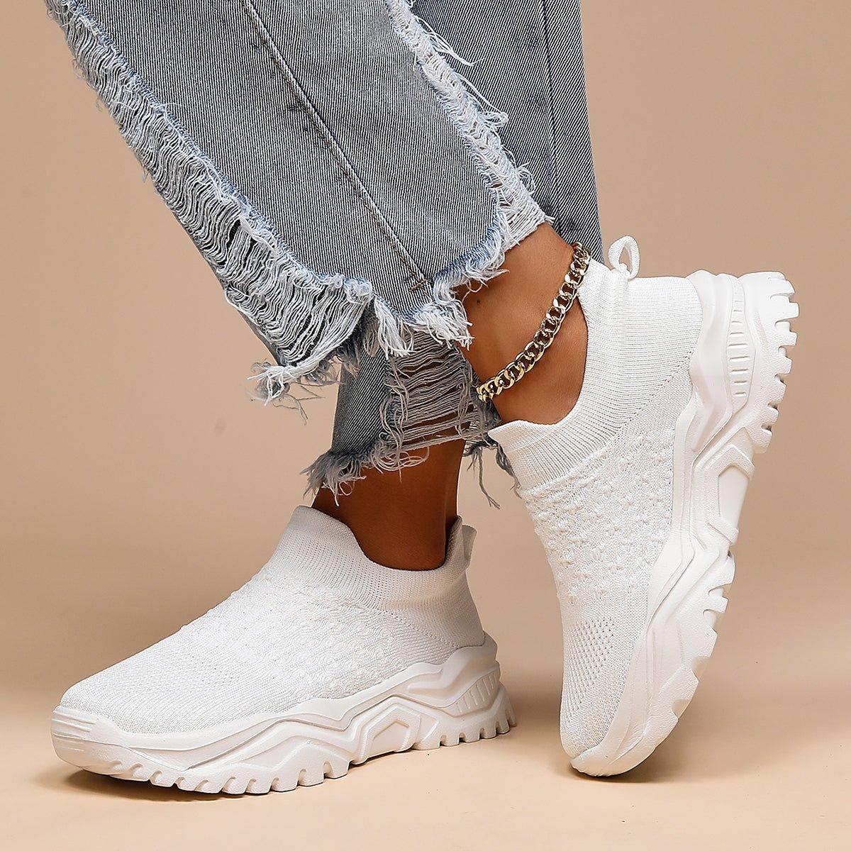 Ergonomische Instapschoenen Wit Unisex – Loopcomfort Orthopedisch Schuim Dagelijks Draaggemak Antislip Zool | Sulvida
