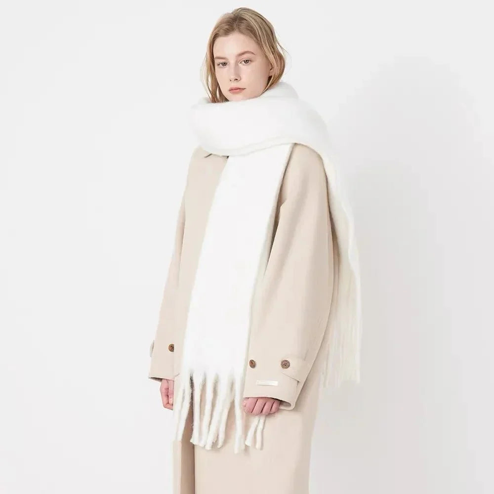 Luxe Kasjmier Sjaal Dames Heren Zachte Winteraccessoire Tijdloos Design Warm Extra Breed Mode Stijlvol | Sulvida