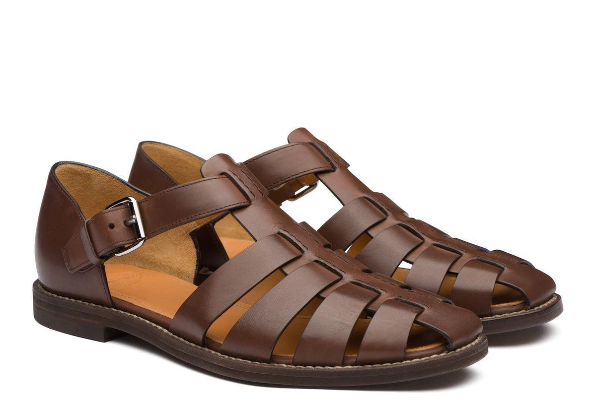 Leren Heren Sandalen Gesloten Teen Verstelbaar Comfortabel Zomerschoeisel voor Wandelen en Outdoor Activiteiten | Sulvida