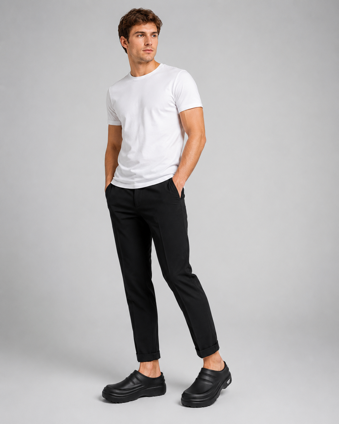 Professionele Werkschoenen Zwart Antislip Keuken Horeca Slip-On Instappers Oliebestendig Comfortabel Veilig | Sulvida