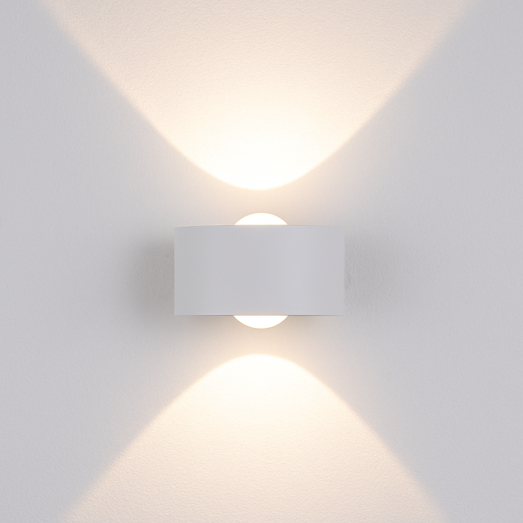 LED Wandlamp Voor Buiten Zwart of Wit Modern Geometrisch Lichteffect Waterdicht Tuinverlichting Buitenlamp | Sulvida