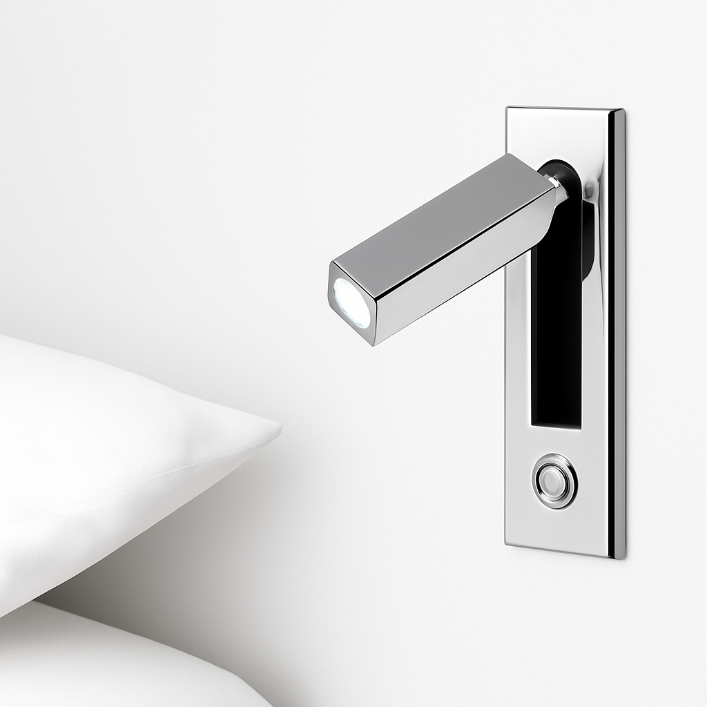 Inbouw LED Wandlamp Vierkant Aluminium Leeslamp Zwart Wit Nikkel Hoofdeinde Muur Verlichting Foyer Hotel | Sulvida