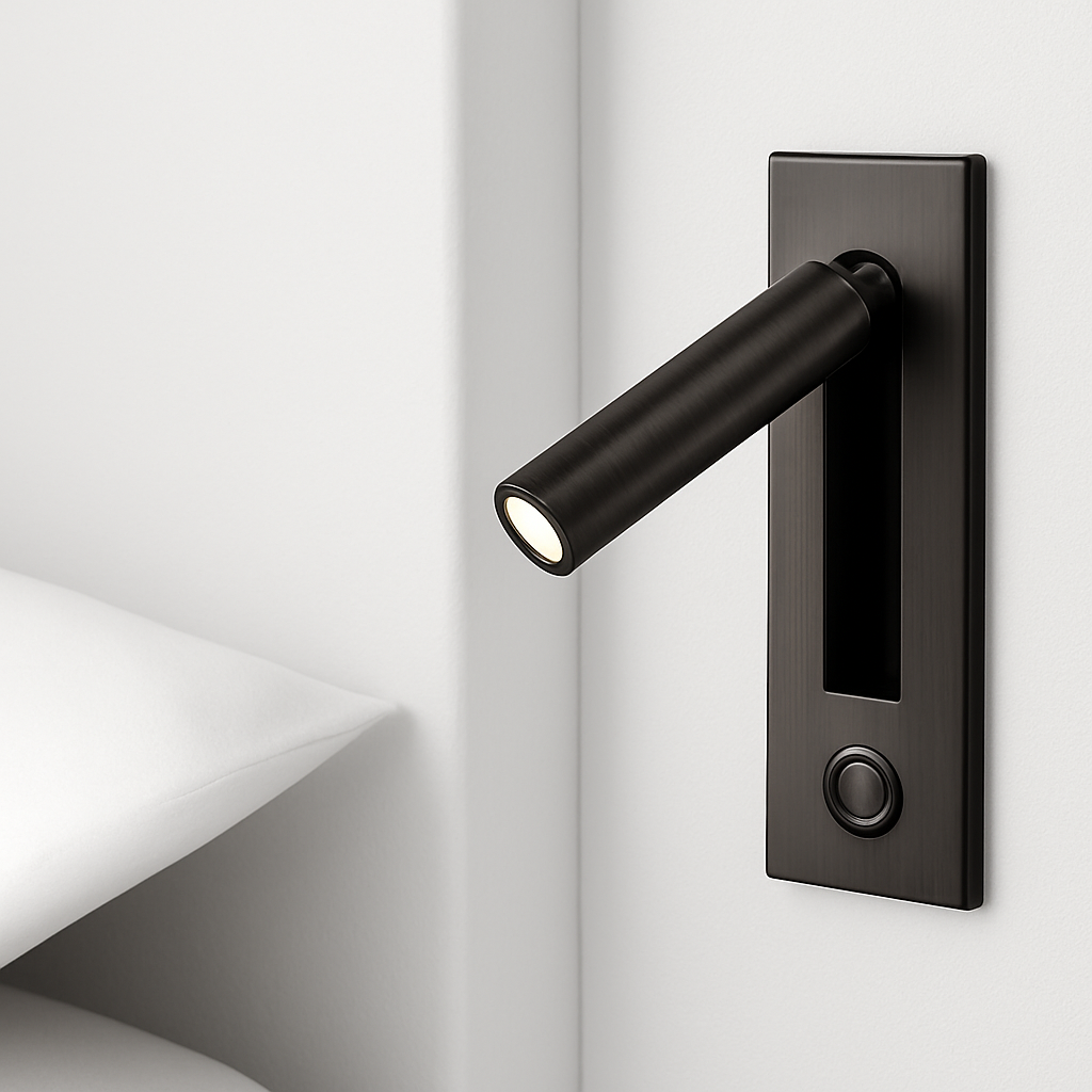Inbouw LED Wandlamp Vierkant Aluminium Leeslamp Zwart Wit Nikkel Hoofdeinde Muur Verlichting Foyer Hotel | Sulvida
