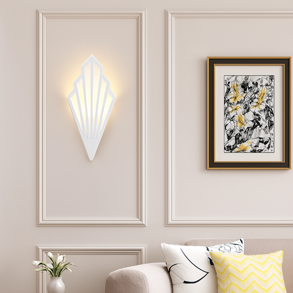 Driehoekige Wandlamp LED Metaal Modern Design Woonkamer Slaapkamer Gang Hal Stijlvol Interieur Verlichting | Sulvida
