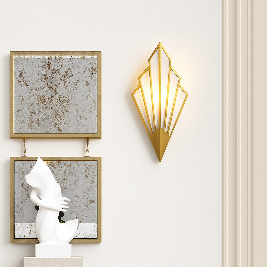 Driehoekige Wandlamp LED Metaal Modern Design Woonkamer Slaapkamer Gang Hal Stijlvol Interieur Verlichting | Sulvida