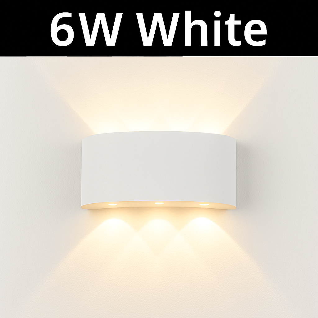 LED Wandlamp Vierkant Modern Design Binnen Buiten Zwart Wit 2W-10W Interieur Buitenverlichting Woonkamer | Sulvida