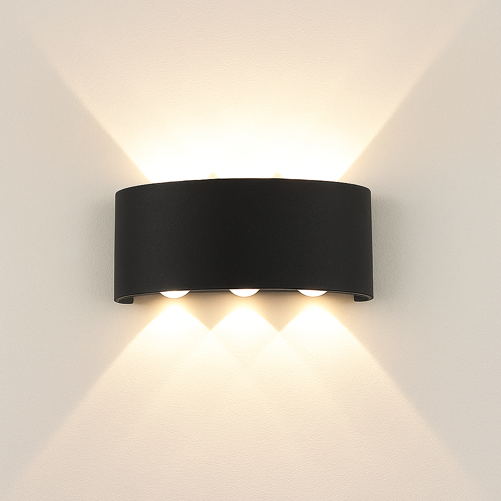 LED Wandlamp Vierkant Modern Design Binnen Buiten Zwart Wit 2W-10W Interieur Buitenverlichting Woonkamer | Sulvida