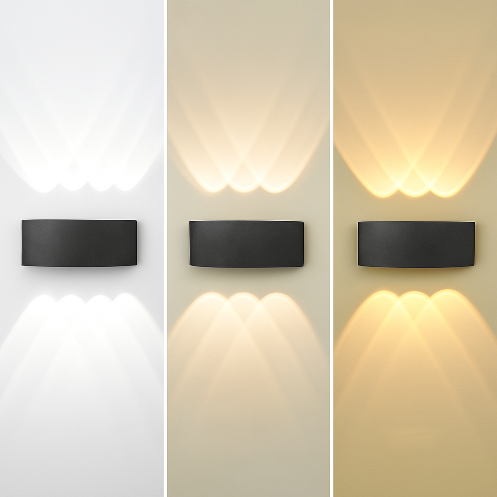 LED Wandlamp Vierkant Modern Design Binnen Buiten Zwart Wit 2W-10W Interieur Buitenverlichting Woonkamer | Sulvida