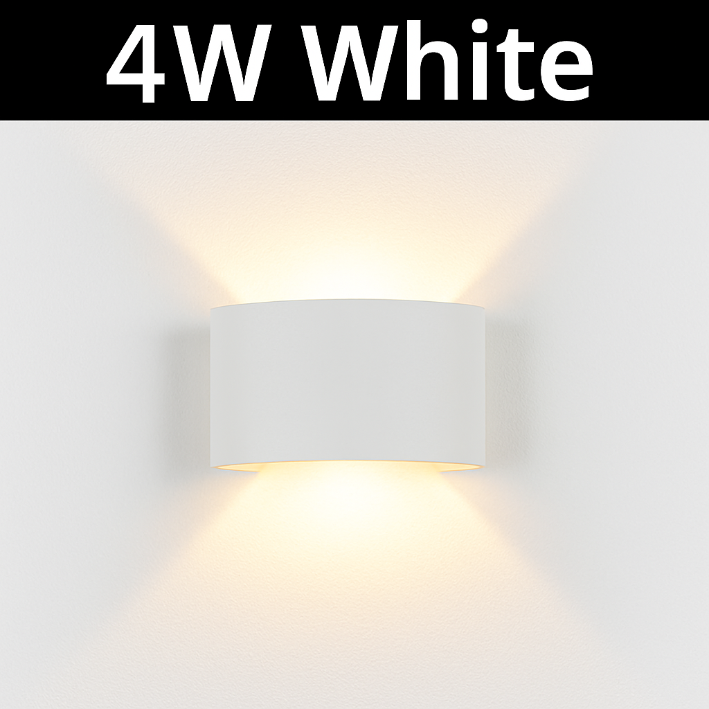 LED Wandlamp Vierkant Modern Design Binnen Buiten Zwart Wit 2W-10W Interieur Buitenverlichting Woonkamer | Sulvida