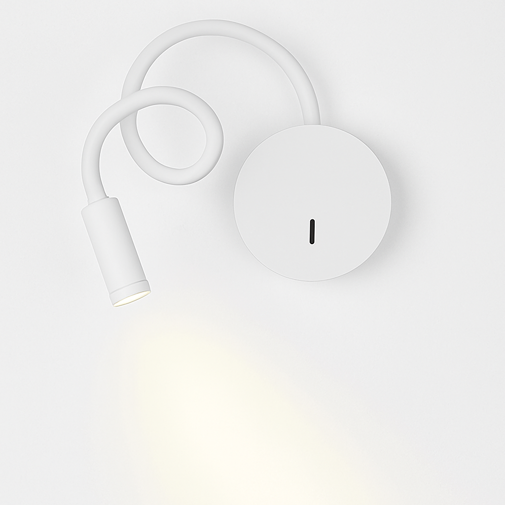 Verstelbare LED Wandlamp met Oplaadbare Batterij – Instelbare Leeslamp Zwart of Wit Warm en Koud Licht | Sulvida