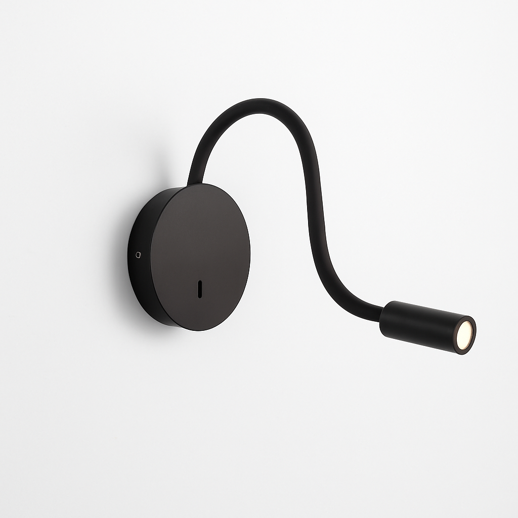 Verstelbare LED Wandlamp met Oplaadbare Batterij – Instelbare Leeslamp Zwart of Wit Warm en Koud Licht | Sulvida