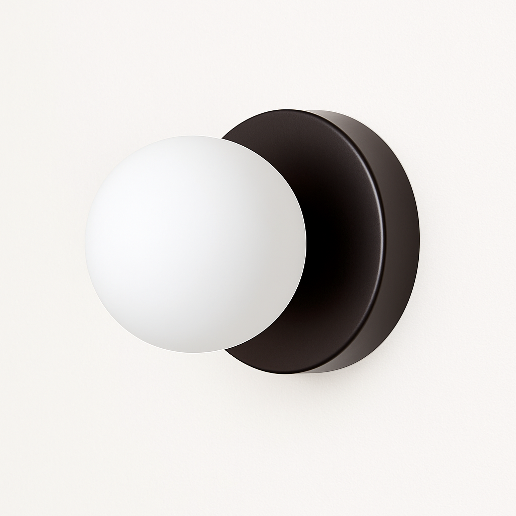 Glazen wandlamp ronde kap 10-12 cm macaron stijl LED verlichting slaapkamer hal gang modern interieur | Sulvida