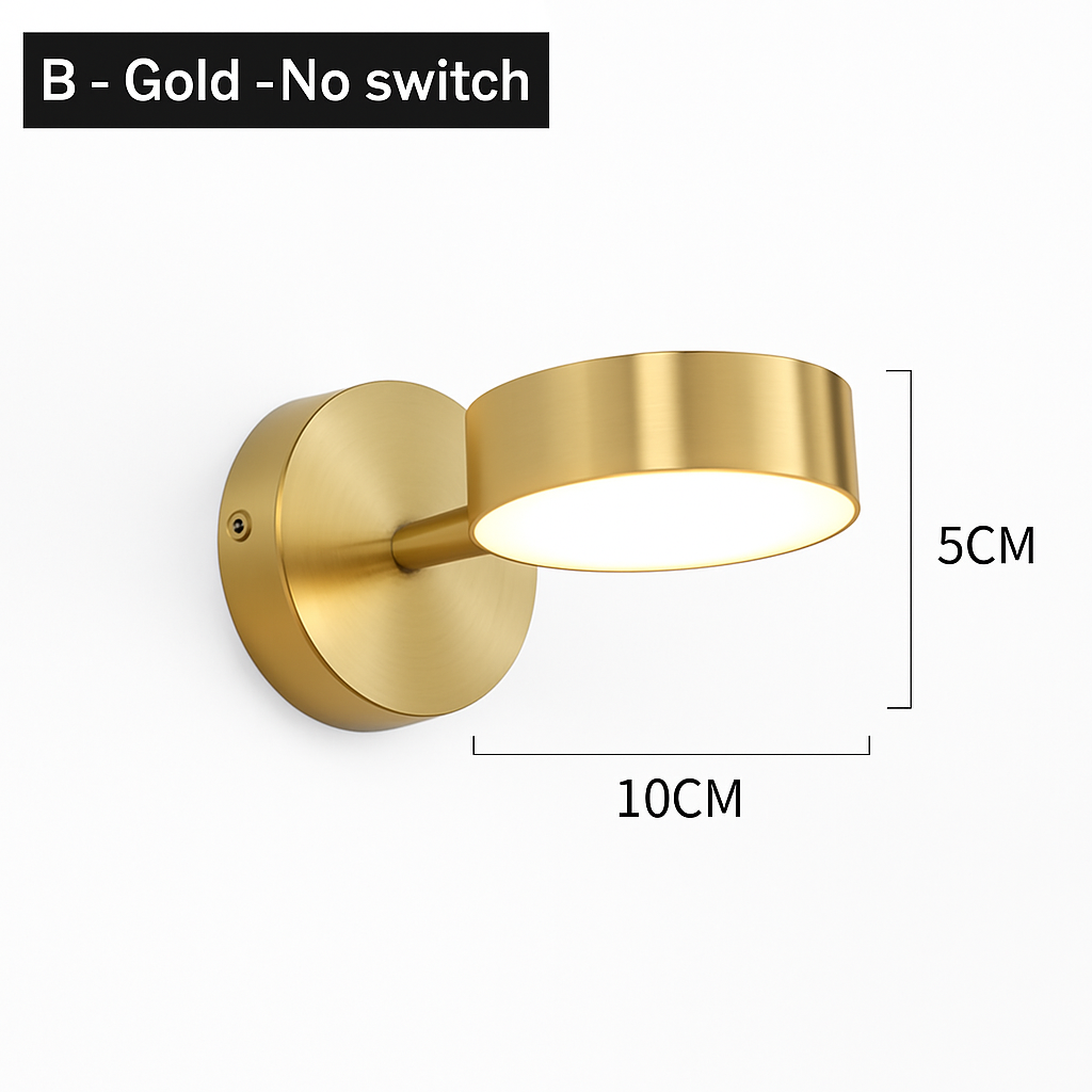 Wandlamp LED Metaal Up & Down Verlichting Koper Modern Design voor Slaapkamer Woonkamer Gang Hal Interieur | Sulvida
