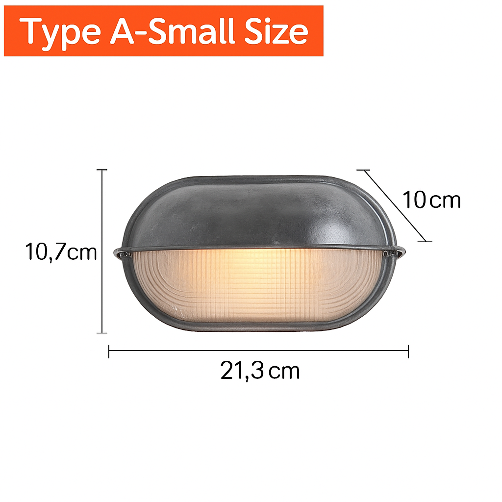 Wandlamp Buitenlamp Industrieel Vintage Stijl Glas E27 IP65 Waterdicht Tuinverlichting Terras Entree | Sulvida