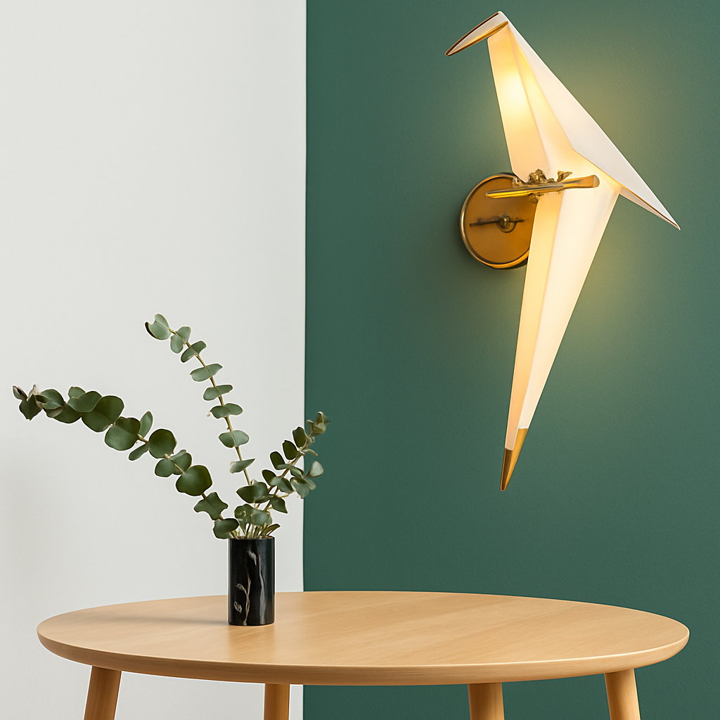 Wandlamp Vogel Design Zwart Wit LED Verlichting Modern Interieur Woonkamer Slaapkamer Decoratief Stijlvol | Sulvida