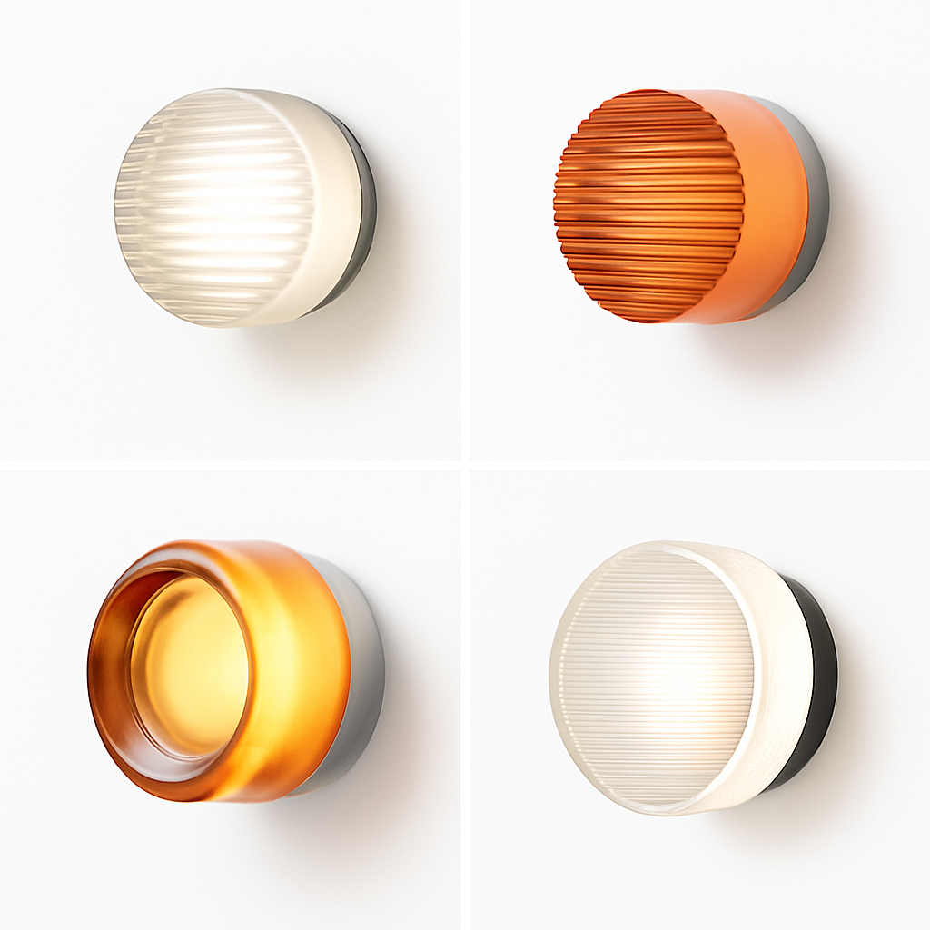 Moderne Ronde Wandlamp LED Glas Zwart Wit Goud Woonkamer Gang Slaapkamer Badkamer Interieurverlichting | Sulvida