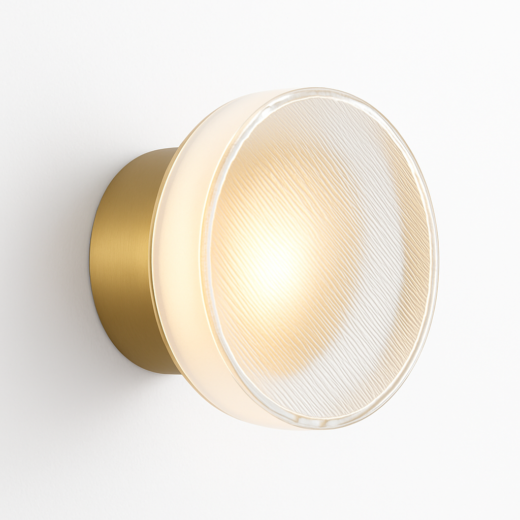 Moderne Ronde Wandlamp LED Glas Zwart Wit Goud Woonkamer Gang Slaapkamer Badkamer Interieurverlichting | Sulvida