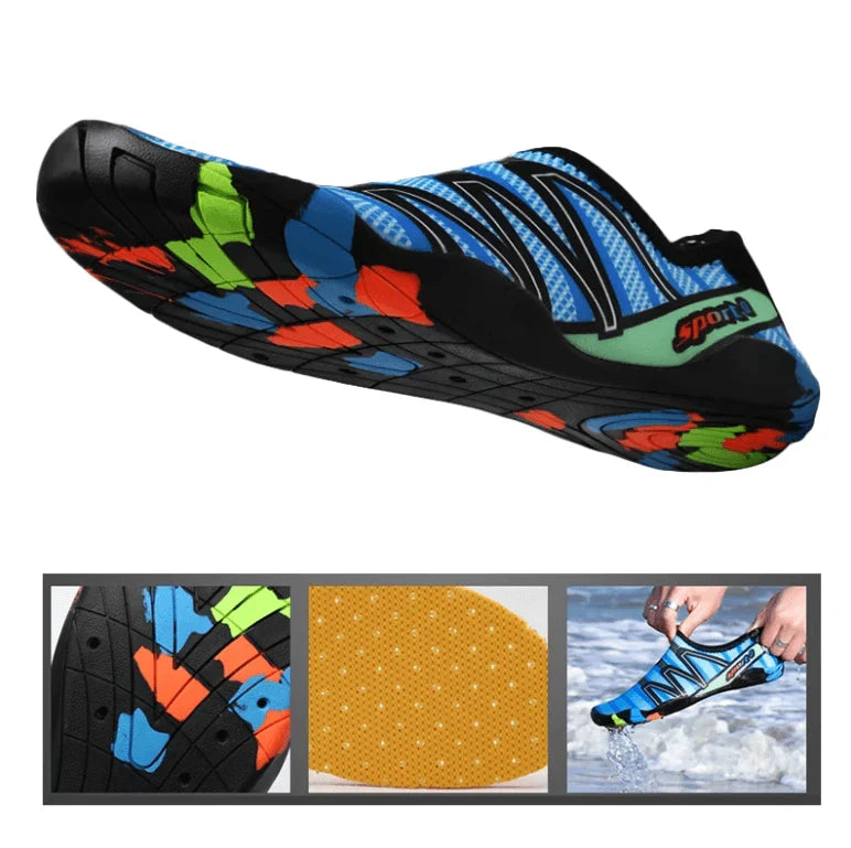 Lichtgewicht Waterschoenen Sneldrogend Zwemschoenen Antislip Badschoenen voor Strand Zwembad & Watersport | Sulvida