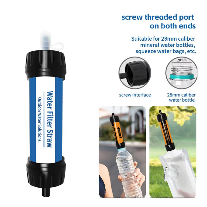 Draagbaar Waterfilter | Noodwaterzuivering 4000L Capaciteit | Compacte Reisfilter voor Kamperen & Wandelen | Sulvida