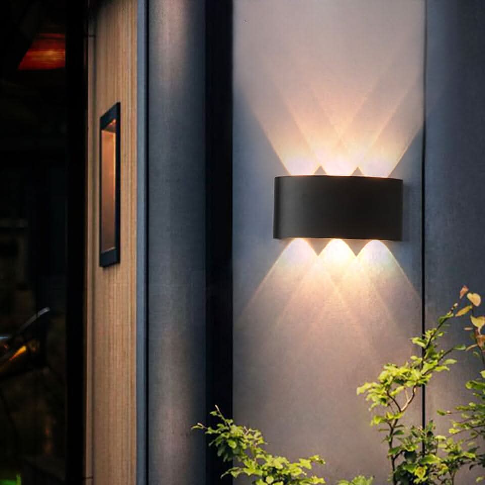 LED Wandlamp Buiten Aluminium Zwart Wit Waterdicht Tuinverlichting Gevellamp Modern Design Muurdecoratie | Sulvida