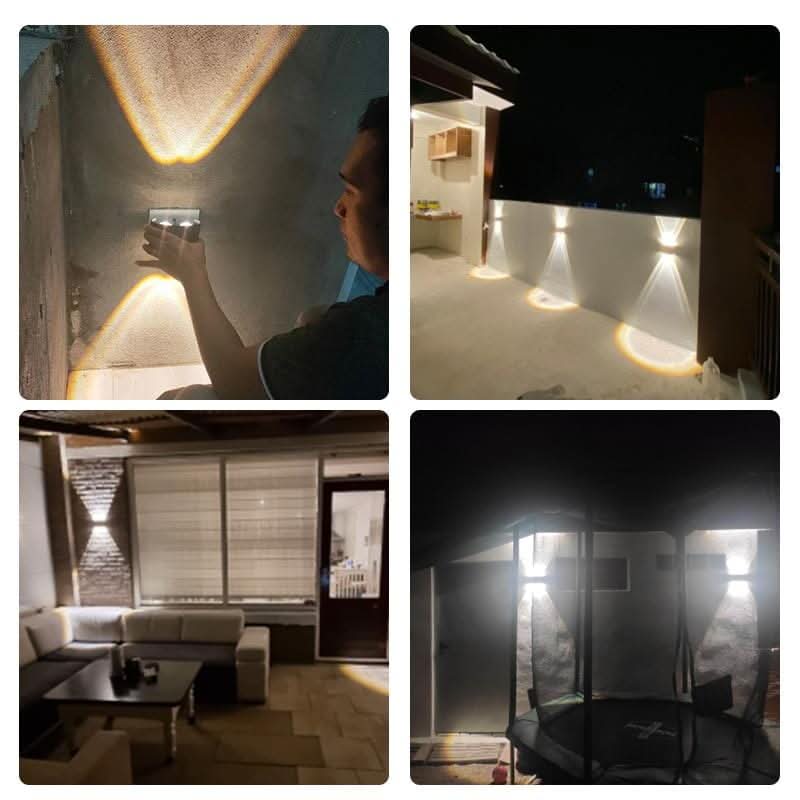 LED Wandlamp Buiten Aluminium Zwart Wit Waterdicht Tuinverlichting Gevellamp Modern Design Muurdecoratie | Sulvida