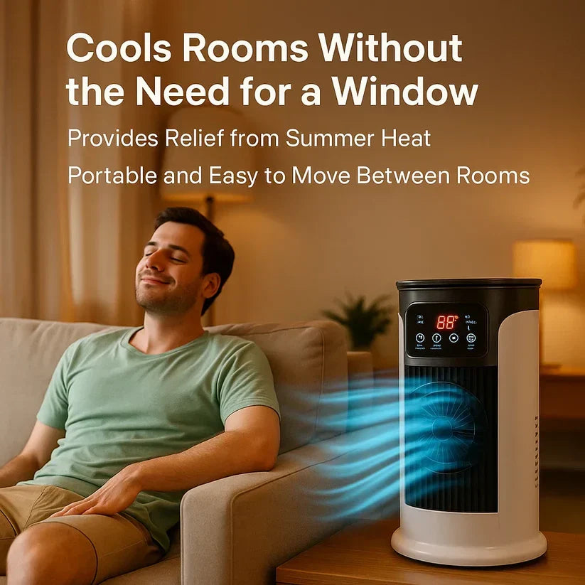 Mobiele Aircooler 300ml Luchtkoeler Verdamping Kantoor Slaapkamer Staand Energiezuinig Waterkoeling Stil | Sulvida