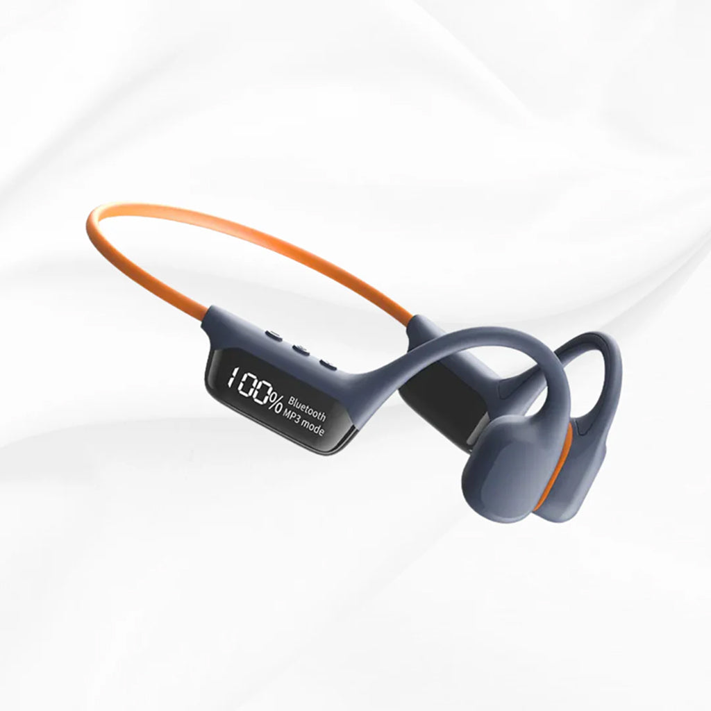 Écouteurs à conduction osseuse Bluetooth 5.1 en titane, ouverts, pour le sport, étanches à la sueur, sans fil et mains libres | Sulvida