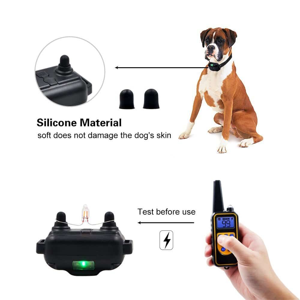 Trainingshalsband voor Honden met Afstandsbediening 800 Meter Bereik Oplaadbaar Waterbestendig Hondendressuur | Sulvida