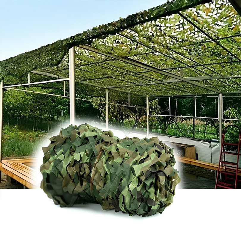 Filet de camouflage en nylon, toile d'ombrage pour le jardin, décoration d'extérieur, camping, bâche de protection, protection solaire, camouflage, 2-4 mètres | Sulvida