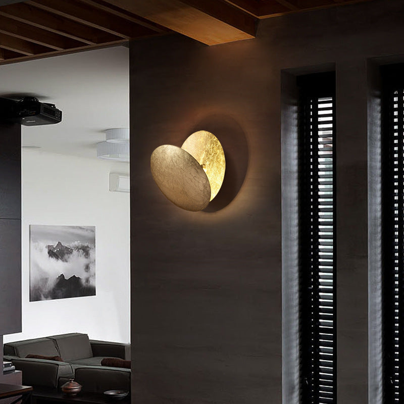 LED Wandlamp Metaal Rond Maandesign Warm Wit Licht Woonkamer Slaapkamer Modern Interieur Verlichting | Sulvida