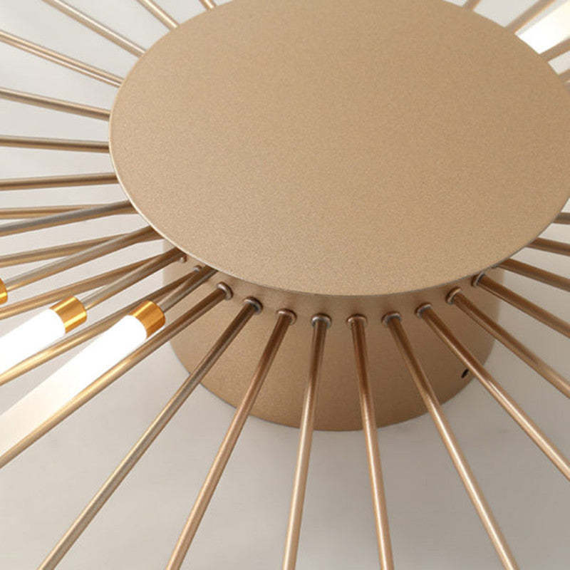 Plafondlamp vuurwerk-design zwart goud LED metaal acryl flush mount woonkamer slaapkamer modern luxe | Sulvida