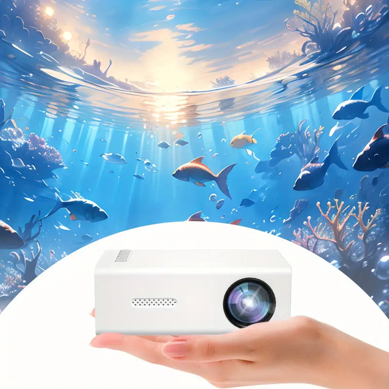 Compacte HD 720P Projector met Snelle Focus HDMI USB WiFi Aansluiting voor Thuisbioscoop Presentaties Beamer | Sulvida