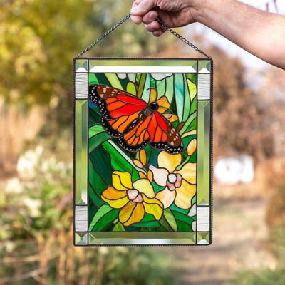 Acryl Glas-in-lood Wanddecoratie met Zonlicht Effect – Kleurrijke Raam Sun Catcher voor Venster Decoratie | Sulvida