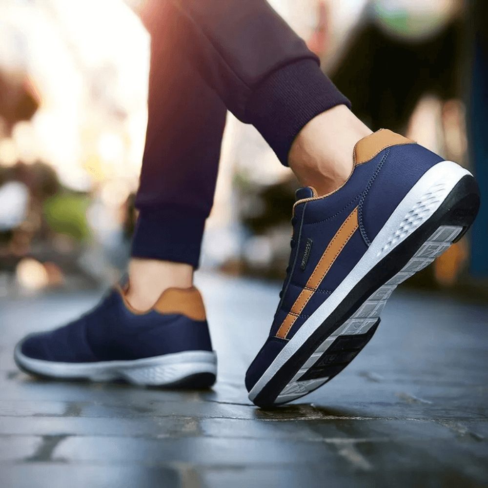 Comfortschoen Heren Orthopedisch Ergonomisch Steunzool Demping Zwart Blauw Wit Dagelijks Gebruik Wandelen | Sulvida