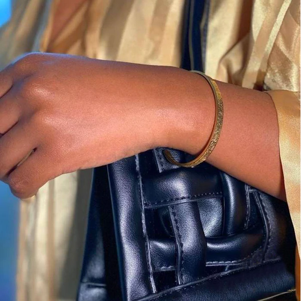 Ayatul Kursi Armband Religieus Symbool met Inscriptie Edelstaal Sieraad | Sulvida