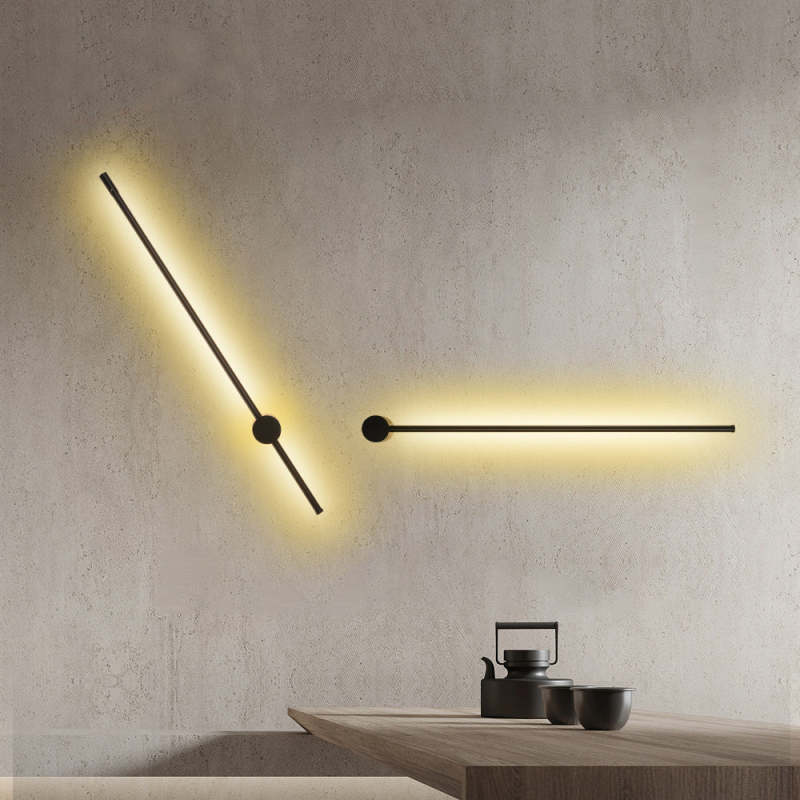 LED Wandlamp Minimalistische Leeslamp Metaal Zwart Goud Slaapkamer Woonkamer Modern Design Sfeerverlichting | Sulvida