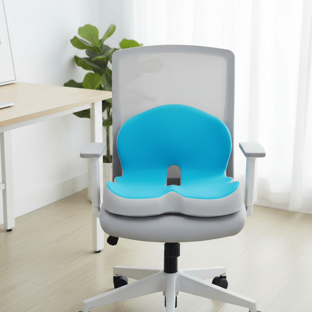Ergonomisch Zitkussen Memory Foam Optimaal Zitcomfort Kantoor Auto Thuis Houding Verbeteren Rugsteun Orthopedisch | Sulvida