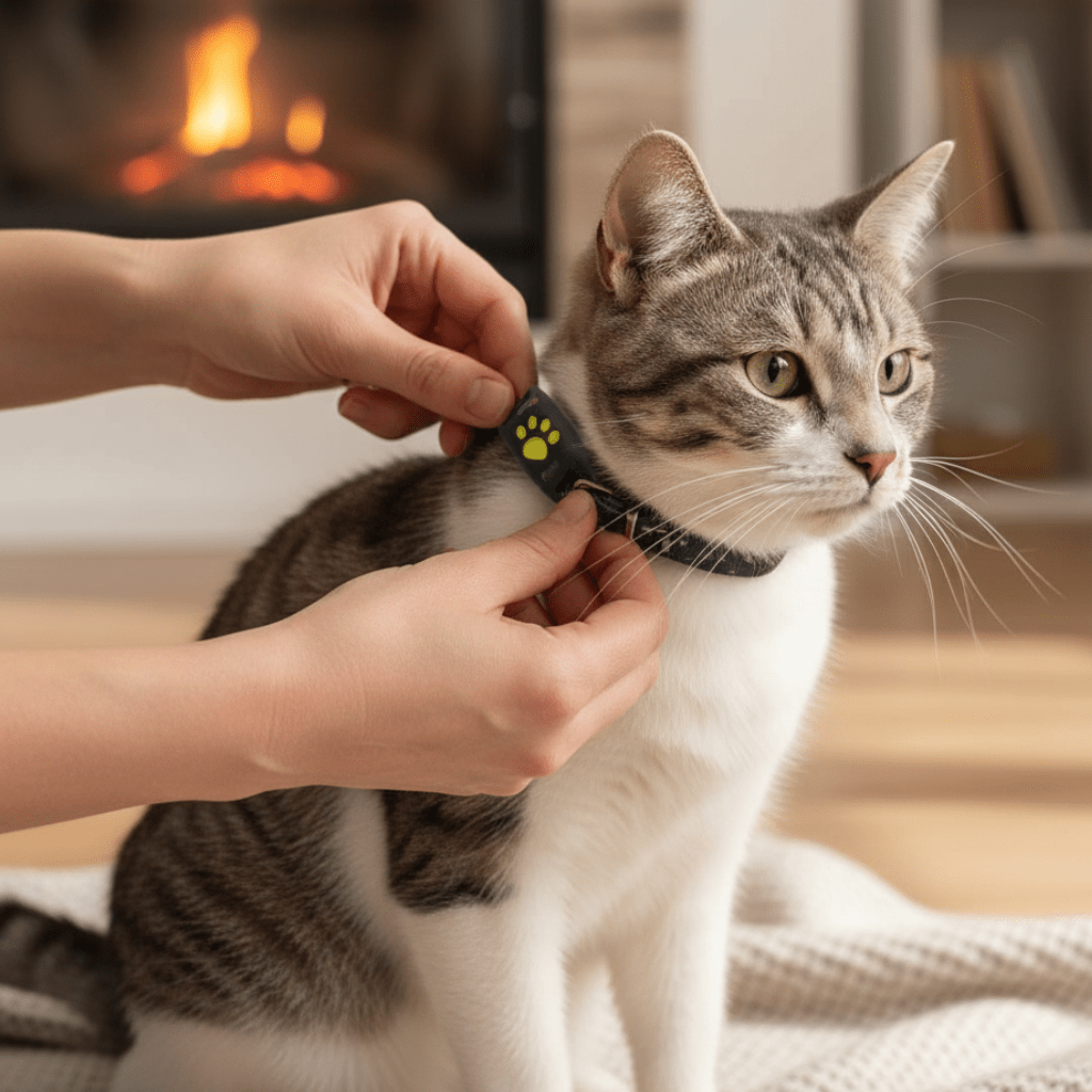GPS-tracker voor katten met real-time locatiebepaling draadloos compact halsband huisdier waterdicht | Sulvida