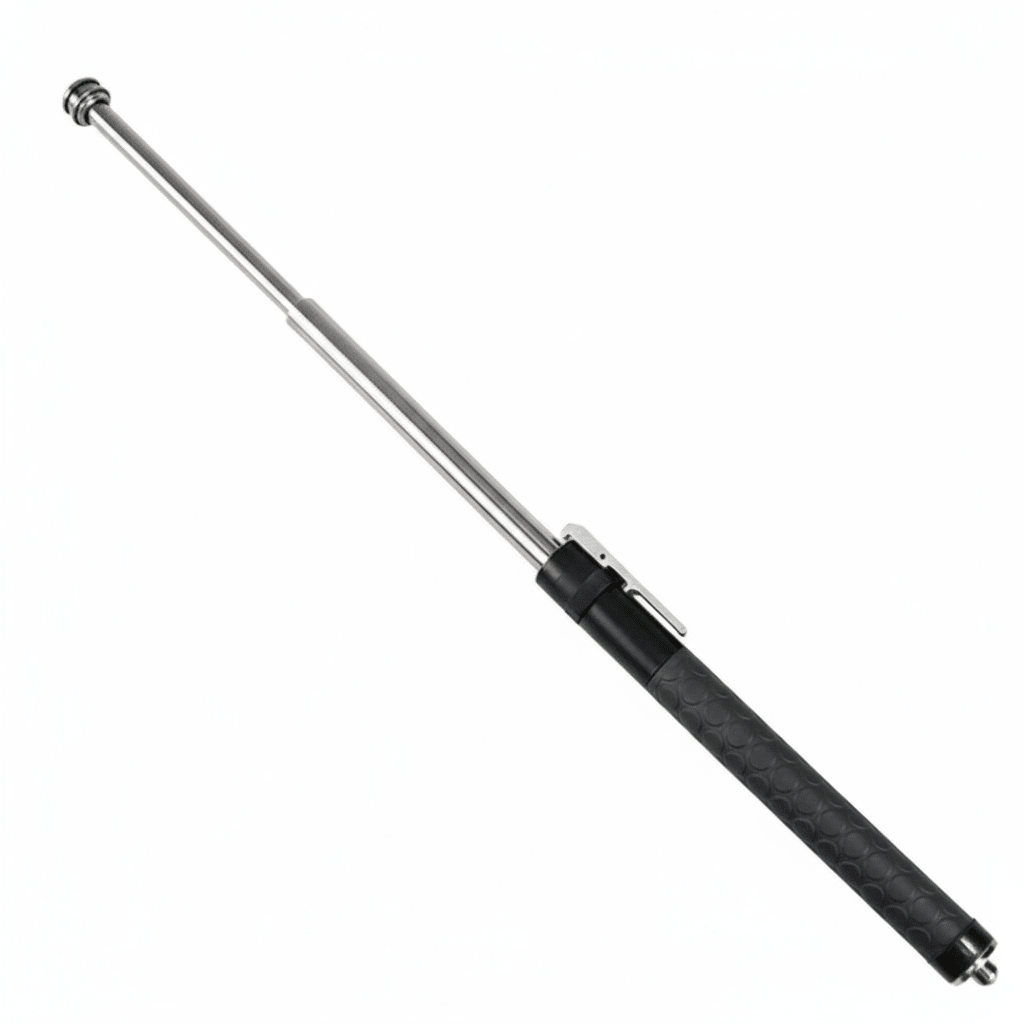 Inklapbare Wandelstok met Antislipgreep 39/52/65 cm Zwart Aluminium Telescopisch Verstelbaar voor Outdoor Trekking | Sulvida