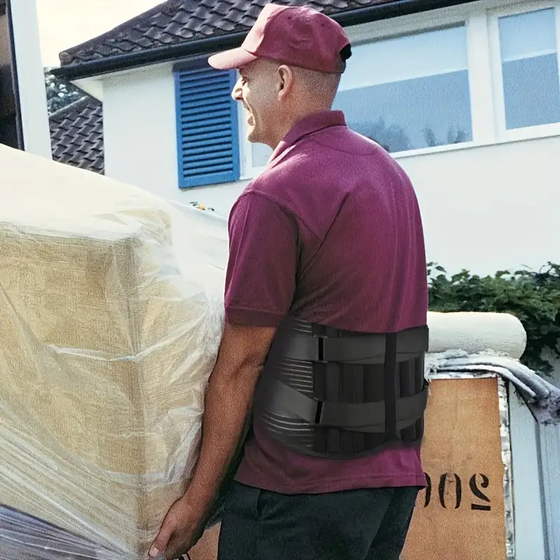 Lumbale Rugbrace met Aluminium Ondersteuning Ademend Gaas Verstelbare Bandage voor Wervelkolom en Rugpijn | Sulvida