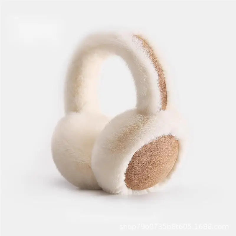 Pluche Oorwarmers Hoofdband Winter Zwart Wit Grijs Beige Zacht Comfortabel Warm Verstelbaar Earmuffs | Sulvida