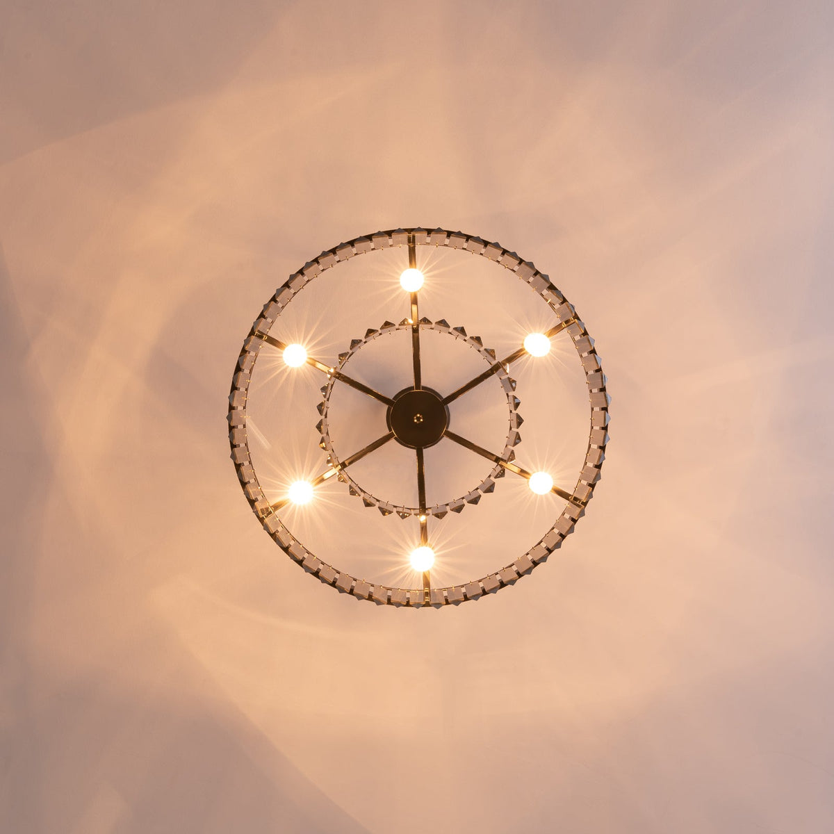 Kristallen kroonluchter met rookgrijze K9-kristallen voor eetkamer en woonkamer stijlvol modern design | Sulvida