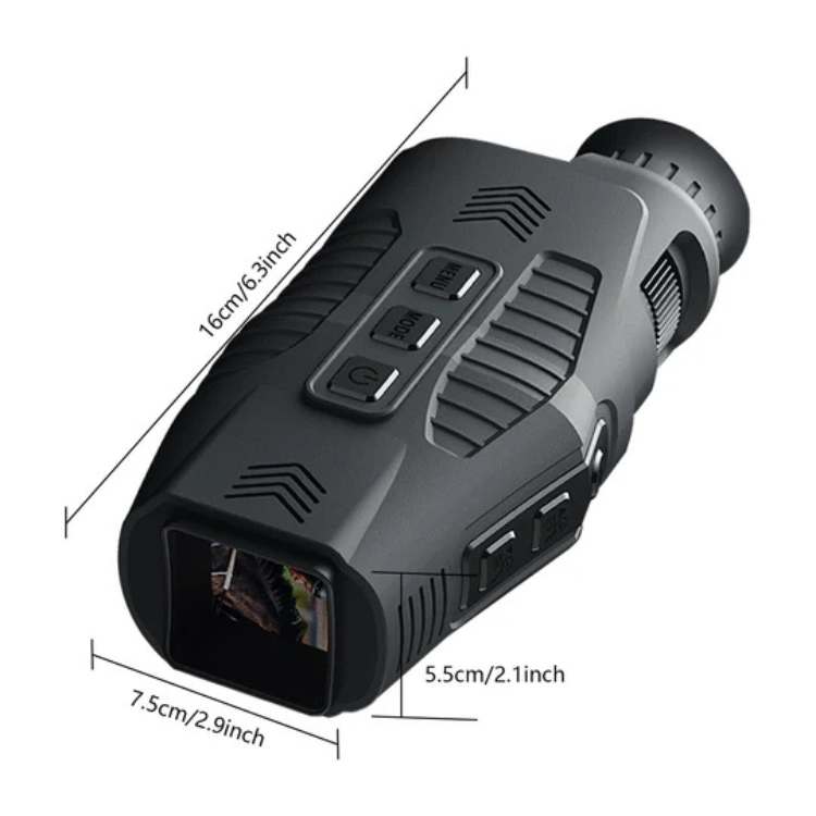 HD Nachtzicht Monoculair met Infrarood 10× Zoom 300m Bereik Digitale Opname Wildlife Observatie en Beveiliging | Sulvida
