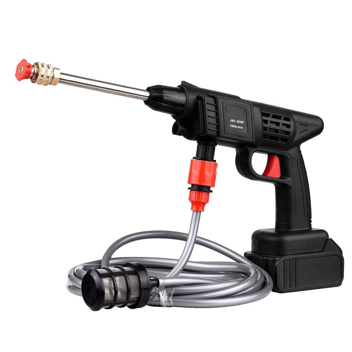 Pulvérisateur haute pression sans fil 70 Bar 1500W, sans batterie, rechargeable, nettoyeur haute pression sans fil, outil de jardinage - Sulvida