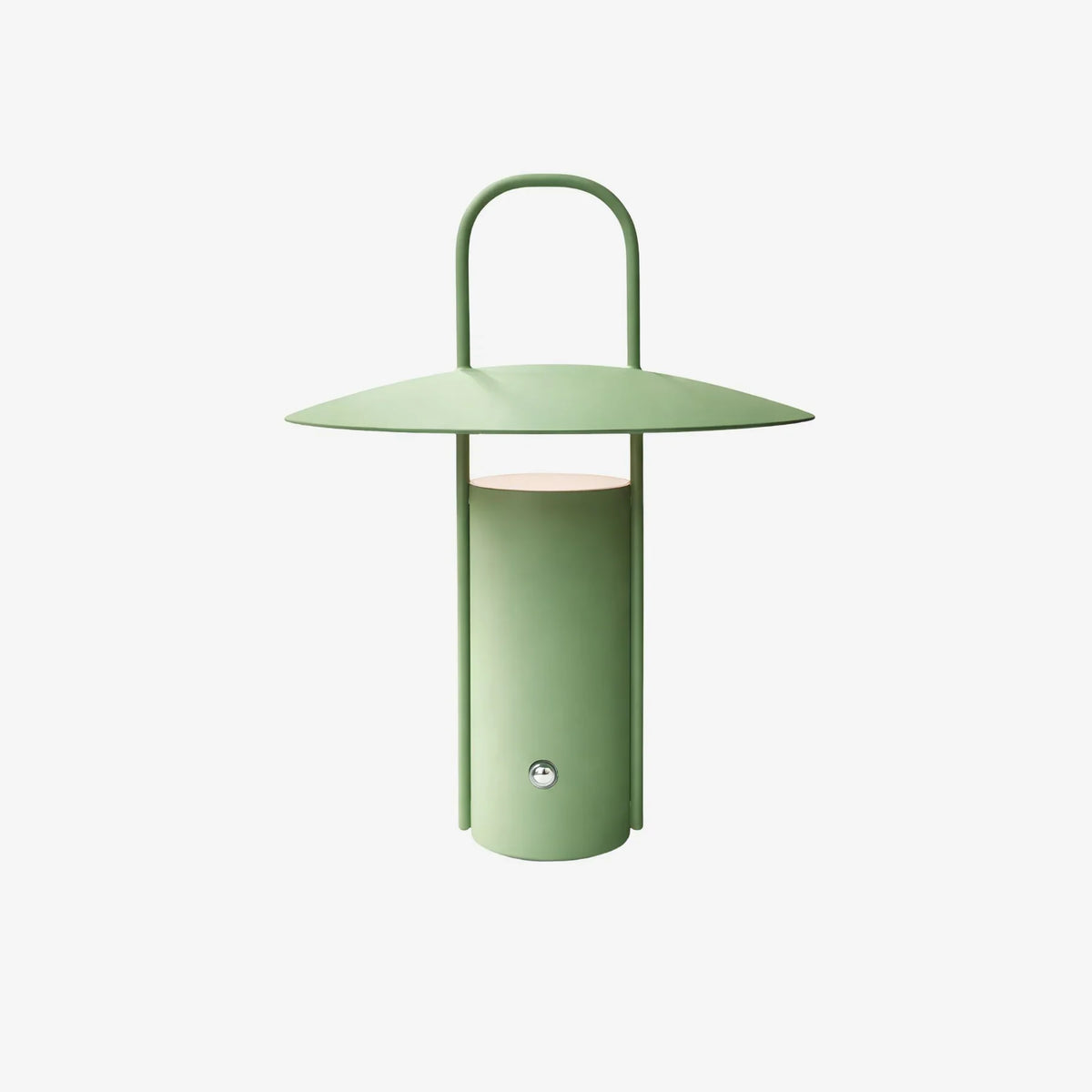 Draagbare Tafellamp Oplaadbaar 24 cm Dimbaar met Handvat Groen Zwart Bruin Binnen Buiten Scandinavisch Design | Sulvida